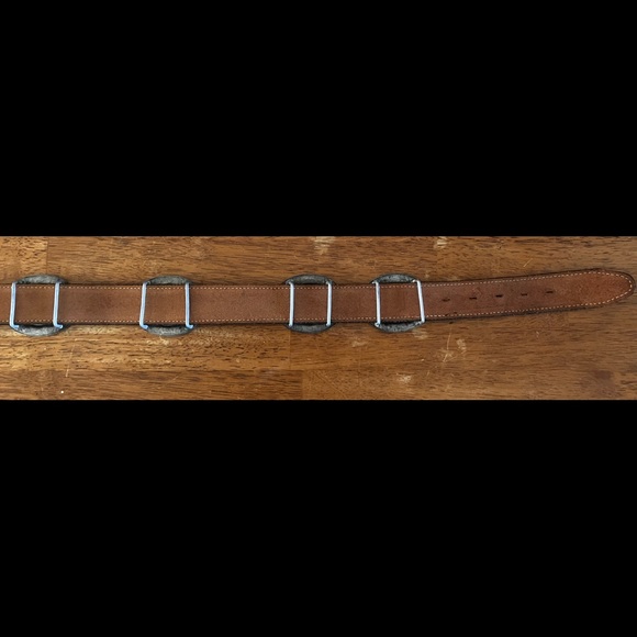 Black Leather Belt with 1950 Western Golden Age of Television actors - Picture 7 of 13